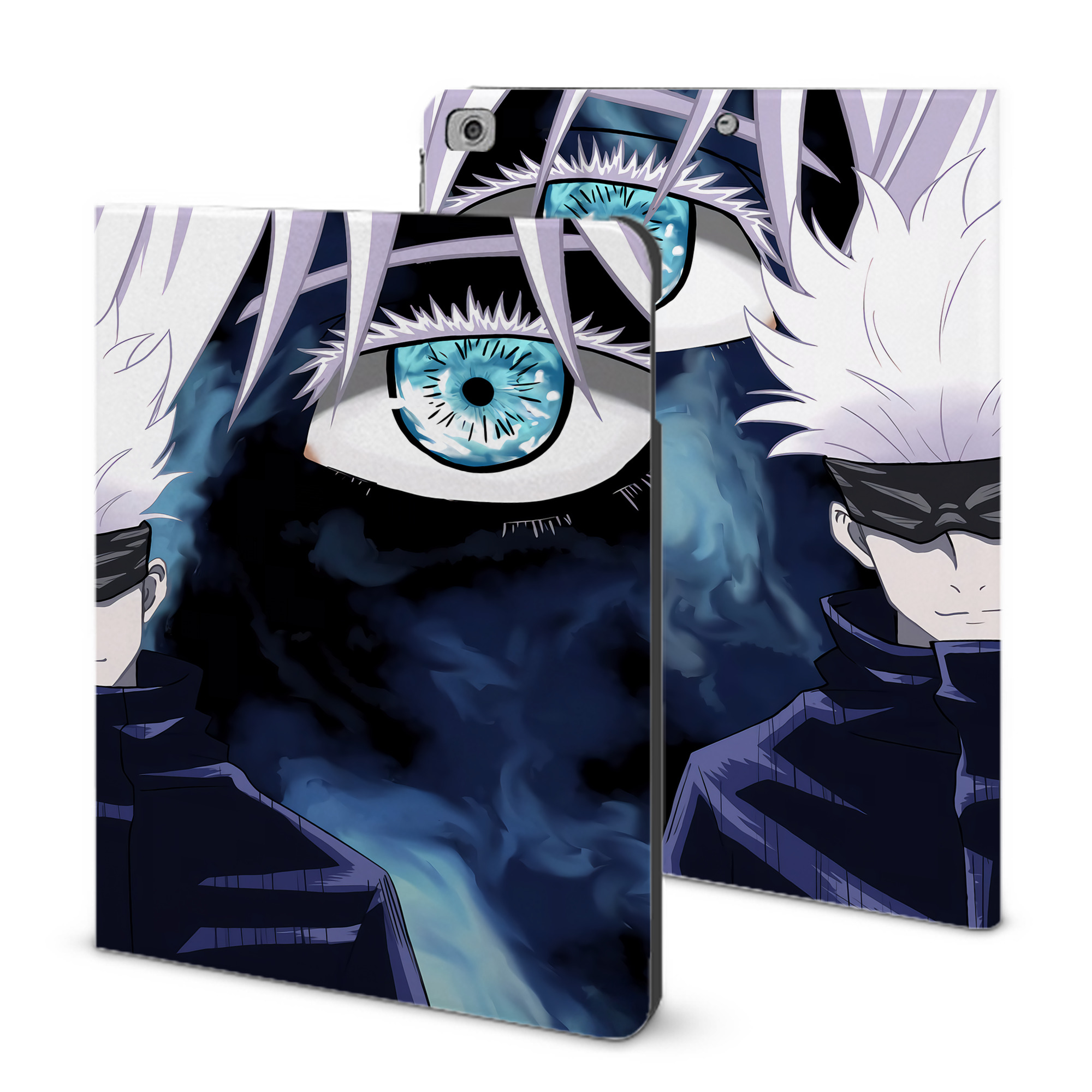 （画像用） 呪術廻戦 Jujutsu Kaisen IPad ケース ブック型 PUレザー TPU 耐衝撃 軽量 薄型 ペン収納なし 全面保護 IPad 各モデル対応